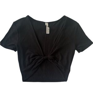 ALO Ribbed Knot Front Top